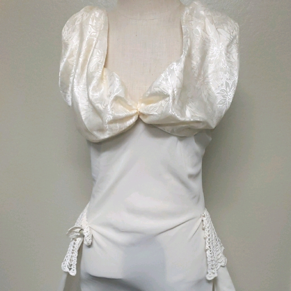 1950s Lingerie Wonder Maid | White Dress Size Smal